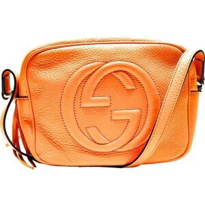 937639AC Gucci Crossbody Bag Orange Leather